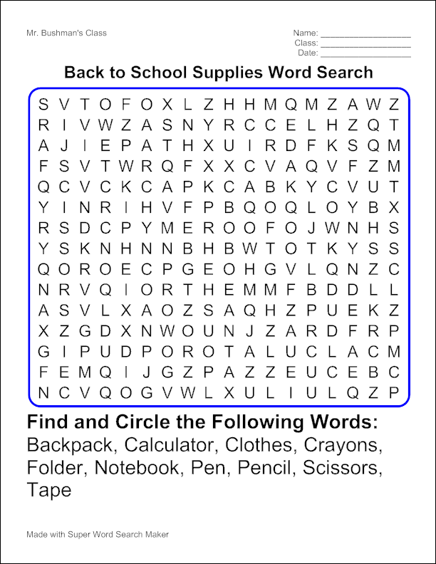 Easy Word Search Maker Animalreter